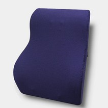 고케이 차량용 허리 등받이쿠션, 네이비, 1개