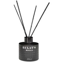 에클라스 디퓨저 100ml + 리드스틱 4p 본품, 1세트, 클린 런드리 블랙 + 리드스틱4p