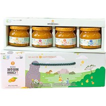 벨롱벨롱 제주청에 반하다 4종 선물세트, 한라봉청 120g + 천혜향청 120g + 레드향청 120g + 황금향청 120g, 1세트