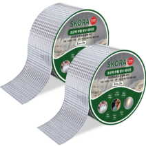 스코라 부틸 방수 테이프 은색 5cm x 5m, 2개