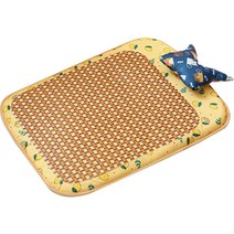 파스텔펫 반려동물 패턴 필로우 쿨매트, 옐로우