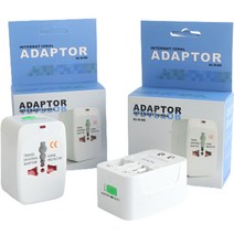 라이트닝웍스 해외 여행용 멀티 플러그 어댑터 + 파우치 세트, 2세트