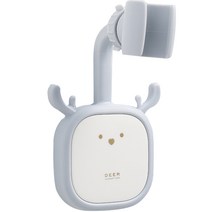 솔브리빙 사슴 샤워기 헤드 만능 각도조절 흡착 홀더 행거 걸이 거치대, 1개, 흰색