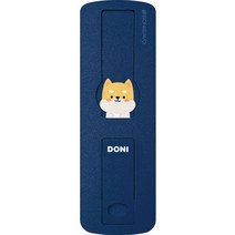 제이미마켓 휴대폰 뒷면 스티커 핑거 스트랩, 네이비, 1개