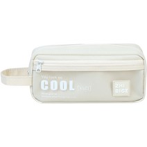 투코비 2지퍼 쿨 멀티 펜슬 파우치, 화이트, 1개