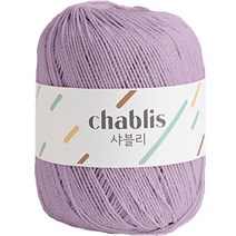 yarna 샤블리 면사 뜨개실, 129 라일락, 1개