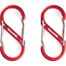 레전드C 다용도 양방향 잠금 알루미늄 S형 카라비너 중 02 2p, 혼합색상