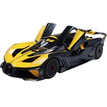 브라고 부가티 볼리드 다이캐스트 모형자동차 키덜트 수집, 옐로우블랙