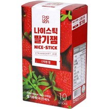 초록원 나이스틱 딸기잼 10p, 20g, 10개
