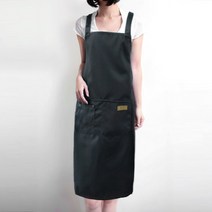 누심비 H형 앞치마 표준사이즈, 블랙, 1개