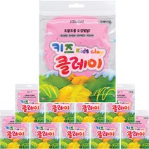 키즈 클레이 10개, 분홍, 50g