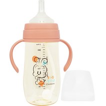 밥독 PPSU 베베쪽쪽 빨대컵 270ml, 코랄핑크, 1개