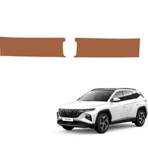 메이튼 스크래치 가죽 트렁크스텝 커버 가솔린 / 디젤 SC, 현대 투싼 NX4, 브라운(C570-26)