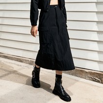 미쏘 나일론 스트링 카고 스커트