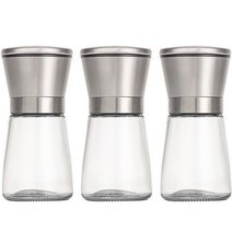 건파더 스테인리스 304 소금 후추 그라인더, 180ml, 3개