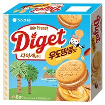 오리온 다이제샌드 우도땅콩맛 8p