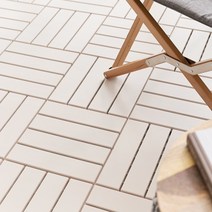 자취생활연구소 일자형 바닥재, 아이보리, 18개