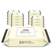 꿈토리물티슈 도톰한 나비의꿈 리필형, 60매, 20팩