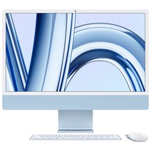 Apple 2023 아이맥 24 M3, 블루, 10코어, 512GB, M3 8코어, 8GB