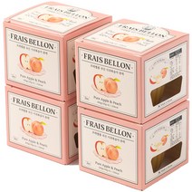프레벨롱 국산 사과복숭아 퓨레 100g x 2p, 사과+복숭아, 4팩