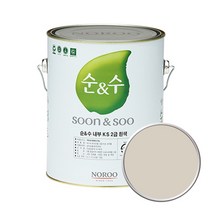 노루페인트 순앤수 KS 2급 벽지 벽면용 수성페인트 4L, 오트밀10 (NR7056)