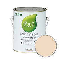 노루페인트 순앤수 KS 2급 벽지 벽면용 수성페인트 4L, 벌리우드01 NR7123, 1개