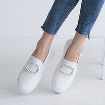 보석장식 여성 키높이 슬립온 보보