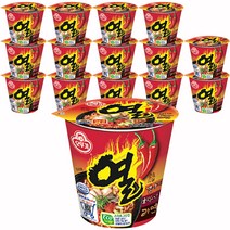 오뚜기 열라면 미니컵 62 g, 15개