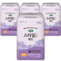 디펜드 여성용 스타일 참숯 패드 중용량, 24개입, 4개, 중형