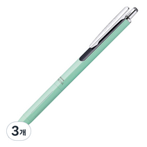 제브라 사라사 그랜드 파스텔 칼라 메탈 고급볼펜 0.5mm, Pastel Green, 3개
