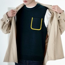 넥스트세븐 남성용 루즈핏 포켓 베스트