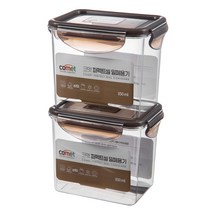 코멧 퍼펙트씰 밀폐용기, 850ml, 2개