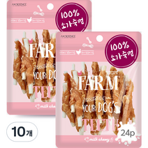 팜레시피 반려견 스틱 츄잉껌 10g x 24p, 10개, 치킨