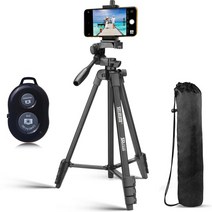 셀루미 136cm 고강성 퍼포먼스 삼각대 + 홀더 + 리모컨 세트, SEL-TRD150A(블랙), INTO-BT100(블랙)