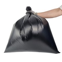 월드크린 분리수거 평판 비닐봉투 검정, 50L, 100개