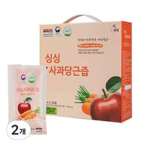 싱싱 사과당근즙 50p, 5000ml, 2개