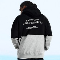 고스트리퍼블릭 투톤 배색 오버핏 후드집업 GHZ-260