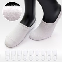 이지레그 남성용 보온용 면 안감 기모 덧신 양말 10켤레