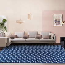 LEEJUNG 헤링본 라인 러그