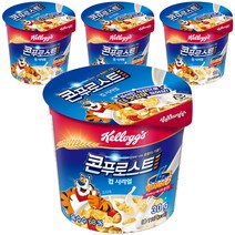 켈로그 콘푸로스트 컵 시리얼, 30g, 4개