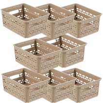 라이피스트 라탄 브리즈 바스켓 소, 브라운, 8개입