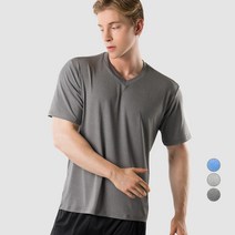 아르메데스 남성용 사방스판 브이넥 반팔 쿨 티셔츠 AR-196
