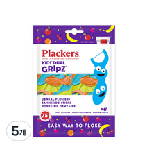 플랙커스 키즈 치실, 75개입, 5개
