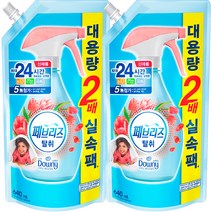페브리즈 섬유탈취제 다우니에이프릴향 리필, 640ml, 2개, 에이프릴향