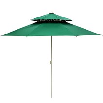 조아캠프 고정식 팔각 파라솔, 그린, 1세트