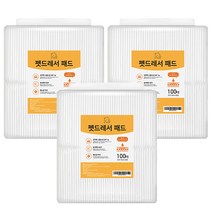 펫드레서 강아지 흡수력 좋은 배변패드 18g, 100매, 3개