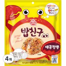 오뚜기 밥친구 매콤짬뽕, 43.8g, 4개
