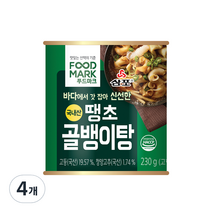 대상 푸드마크 땡초 골뱅이탕, 230g, 4개