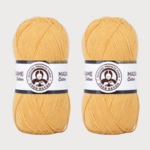 DIKTAS 마담카튼 면사 아크릴 혼합 뜨개실 2p, 39.머스타드