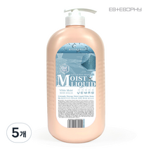 에스테소피 모이스트 수용성 논오일 바디 마사지 리퀴드 무향 화이트, 1L, 5개